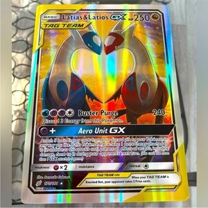 JUMBO Pokemon Latias & Latios Holo 2019 Jumbo Oversized Pokemon Game Card